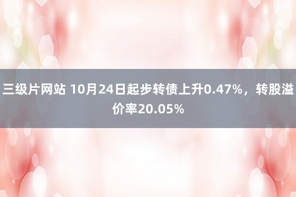 三级片网站 10月24日起步转债上升0.47%,转股溢价率20.05%