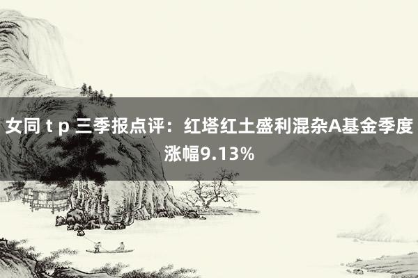 女同 t p 三季报点评:红塔红土盛利混杂A基金季度涨幅9.13%