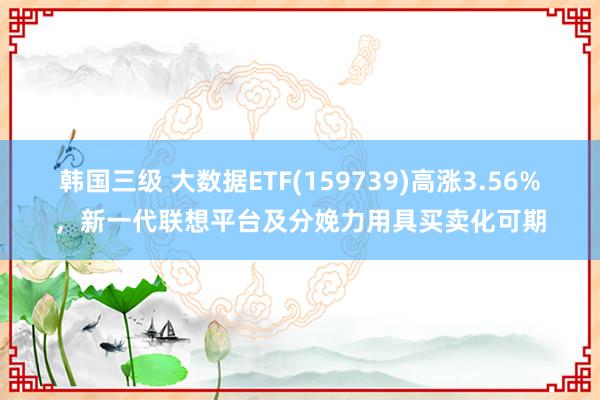 韩国三级 大数据ETF(159739)高涨3.56%,新一代联想平台及分娩力用具买卖化可期