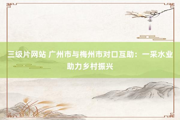 三级片网站 广州市与梅州市对口互助:一采水业助力乡村振兴
