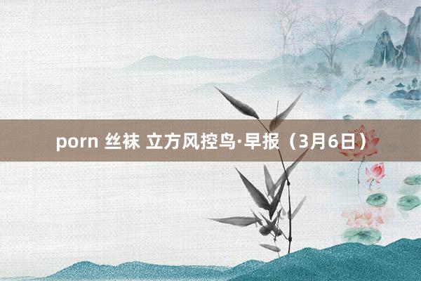 porn 丝袜 立方风控鸟·早报(3月6日)